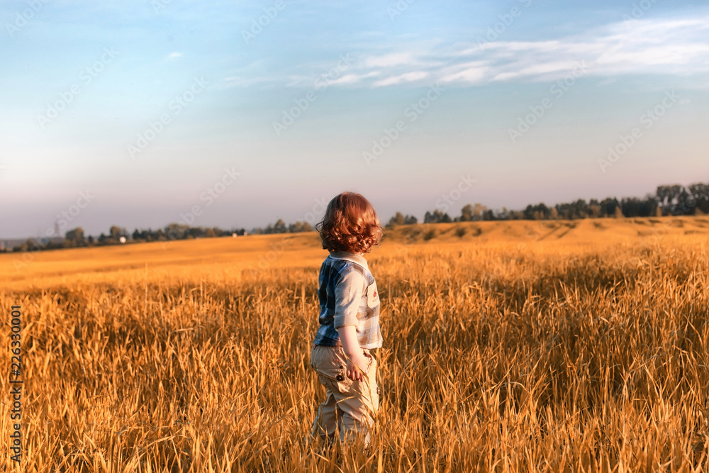 Children outdoors in a field