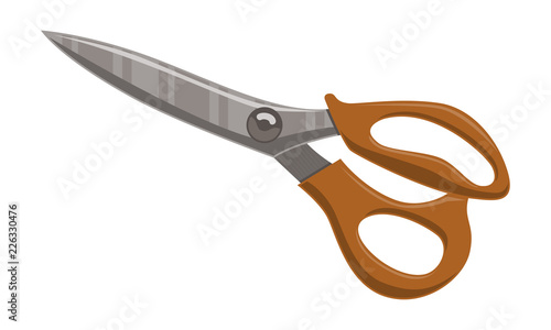 Scissor Template Vector Isolated Color