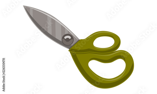 Scissor Template Vector Isolated Color