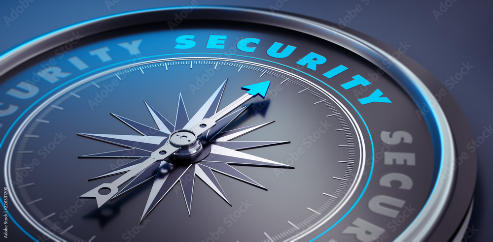 Dunkler Kompass - Konzept Security Dunkler Kompass - Konzept Security