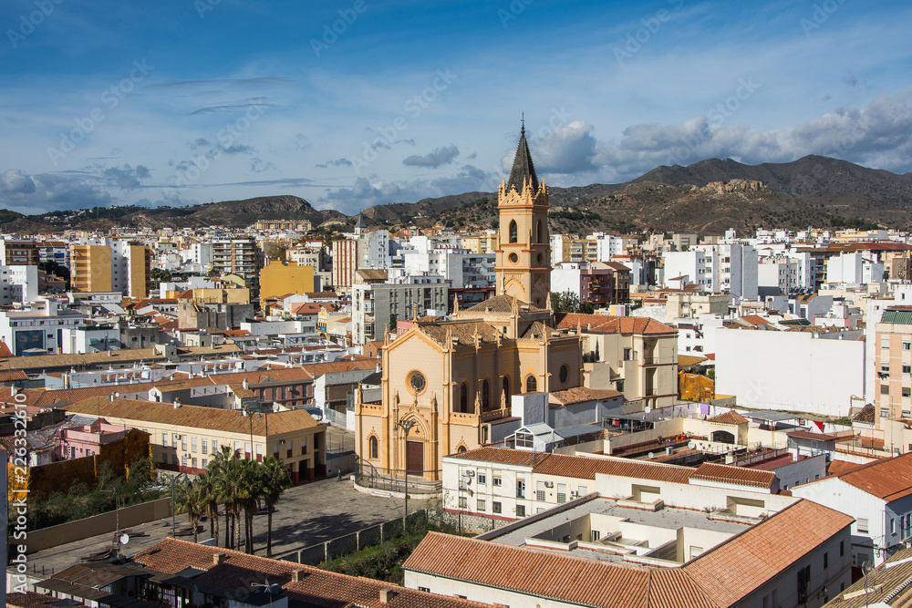 Church of the Sacred Heart in Malaga. Malaga, Spain. Church of the Sacred Heart in Malaga. Malaga, Spain.