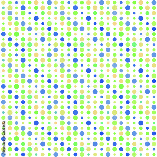 Seamless abstract pattern background with a variety of colored circles. Abstract background template for website, banner, business card, postcard, invitation.