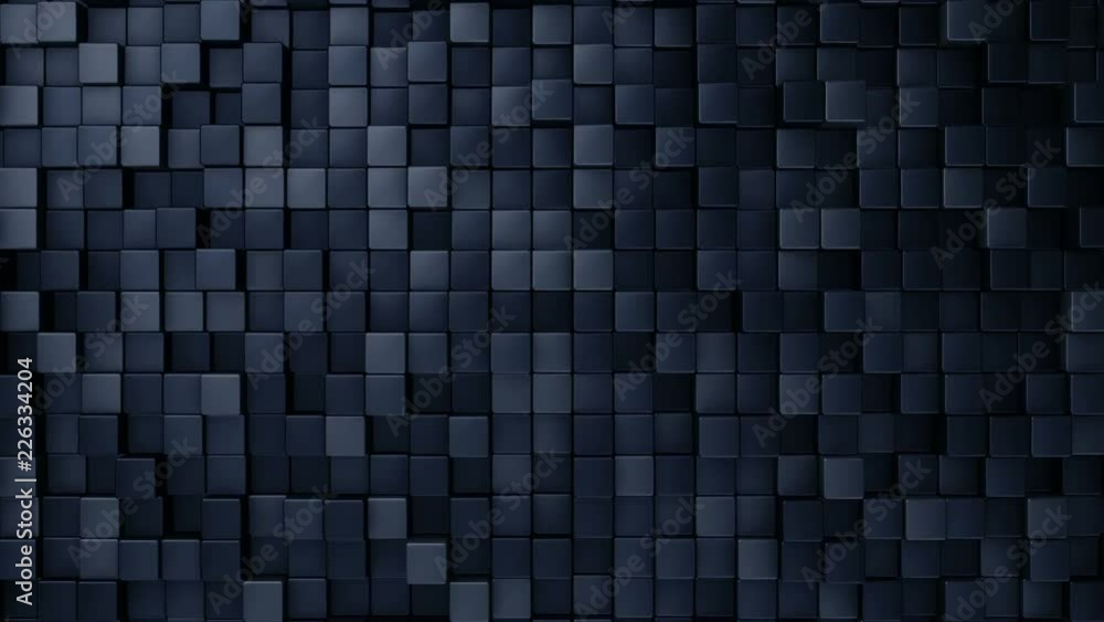 Abstract background with animation of wave mosaic of squares. Technological backdrop. Animation of seamless loop. Abstract background with animation of wave mosaic of squares. Technological backdrop. Animation of seamless loop.