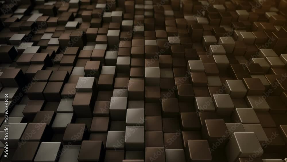Abstract background with animation of wave mosaic of squares. Technological backdrop. Animation of seamless loop. Abstract background with animation of wave mosaic of squares. Technological backdrop. Animation of seamless loop.