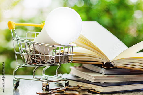 LED lamp in mini shopping c...