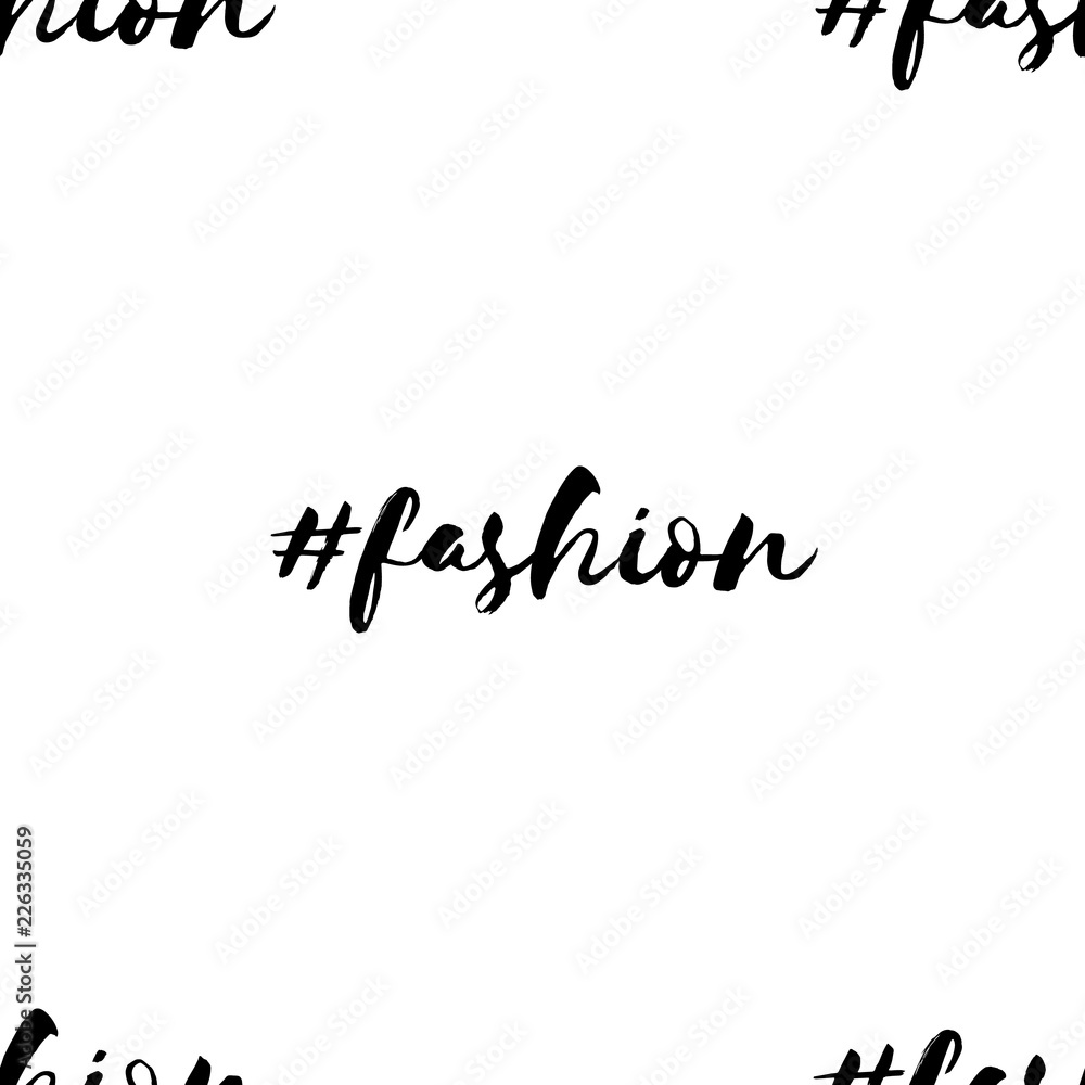 Minimalism Fashion illustrartion. Art word seamless pattern, fashion background. Used for wallpaper, pattern fills, web page background,surface textures