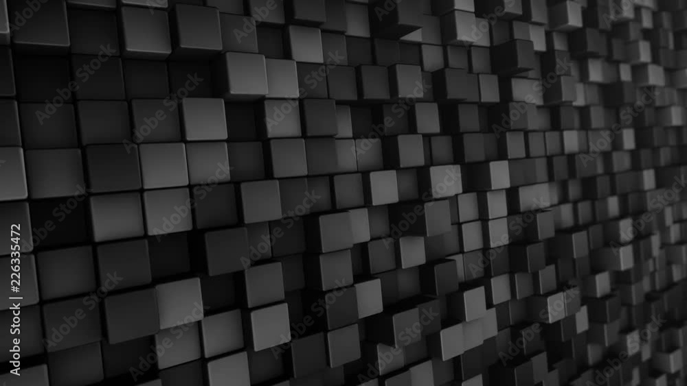 Abstract background with animation of wave mosaic of squares. Technological backdrop. Animation of seamless loop. Abstract background with animation of wave mosaic of squares. Technological backdrop. Animation of seamless loop.