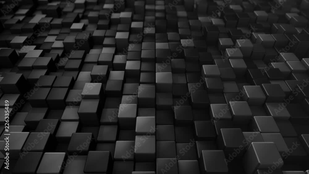 Abstract background with animation of wave mosaic of squares. Technological backdrop. Animation of seamless loop. Abstract background with animation of wave mosaic of squares. Technological backdrop. Animation of seamless loop.