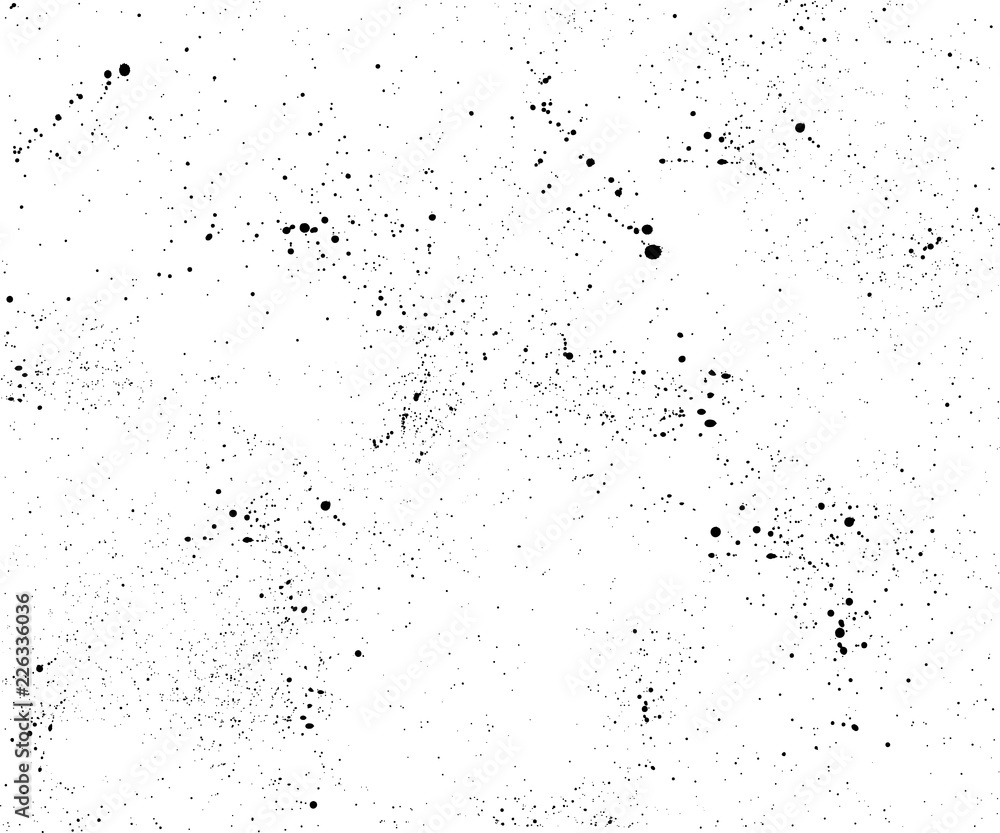 Hand drawn abstract black paint brush spray. Vector shape isolated on white background.