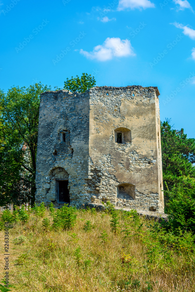 Photo of ancient stone castle tower in Krivche Photo of ancient stone castle tower in Krivche