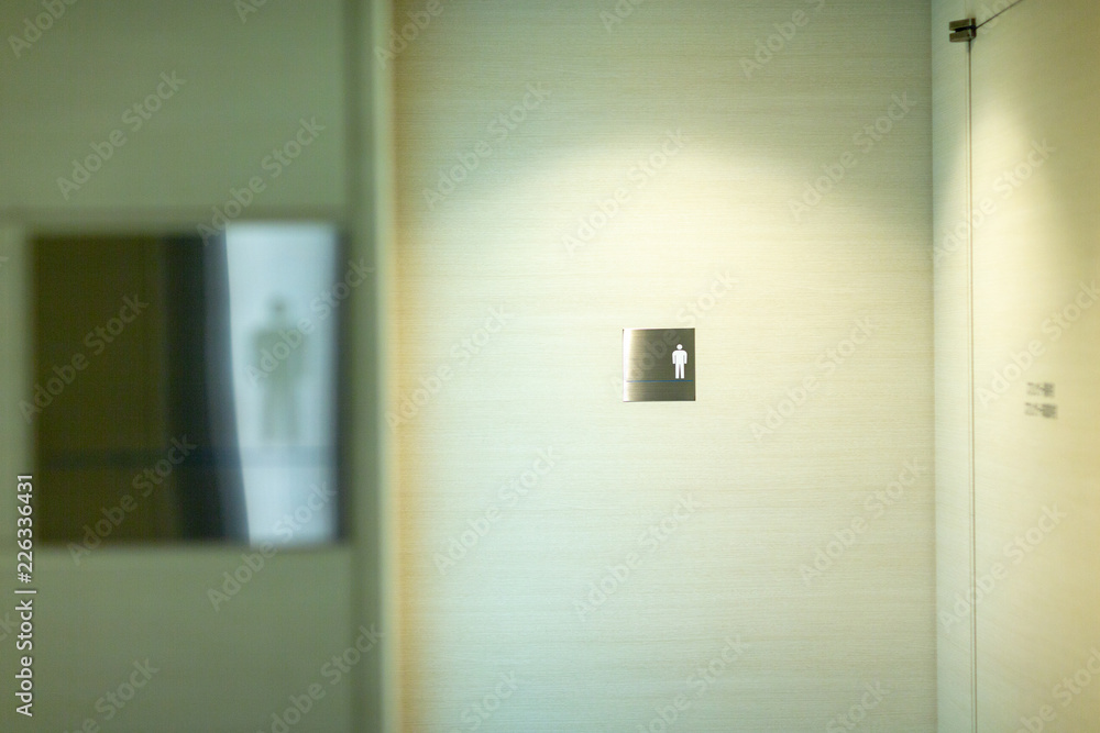 トイレ　小便器　便器　標識　マーク