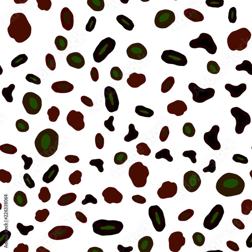 Dark Green, Red vector seamless background with bubbles.