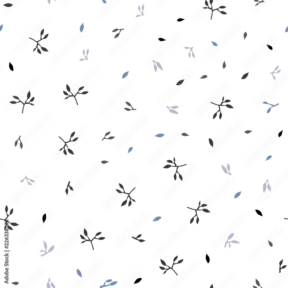 Light Purple vector seamless doodle backdrop with leaves. Light Purple vector seamless doodle backdrop with leaves.
