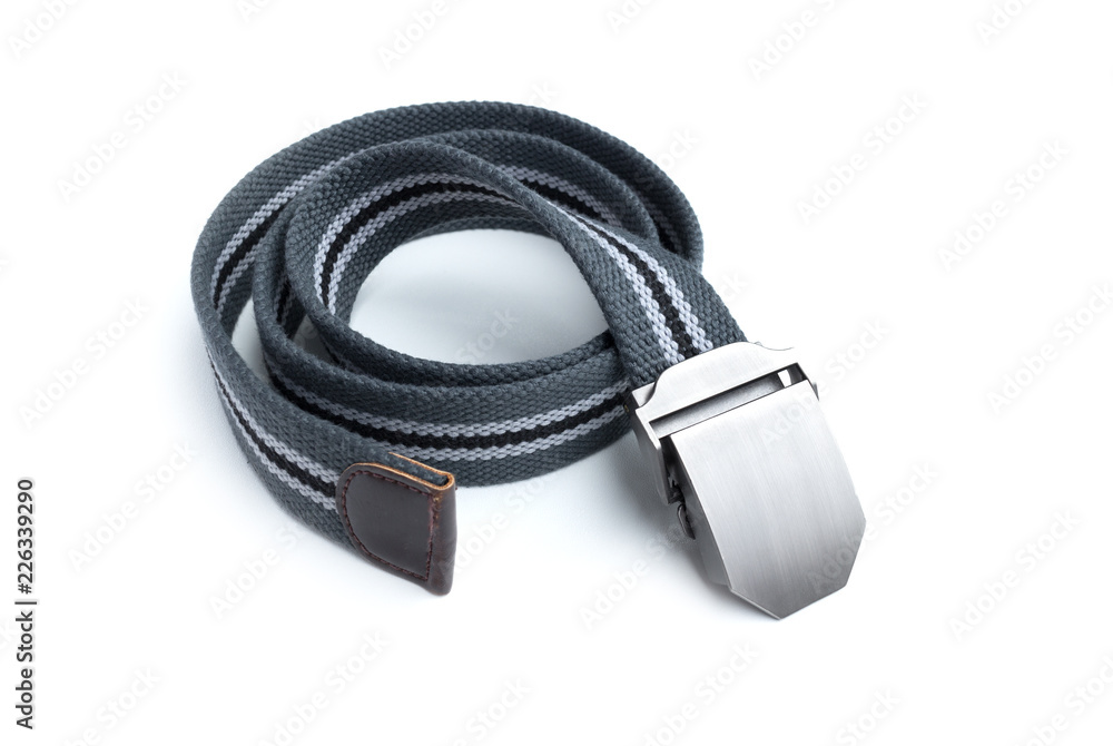 men's belt isolated on white background. Classic style of fashion belt. men's belt isolated on white background. Classic style of fashion belt.