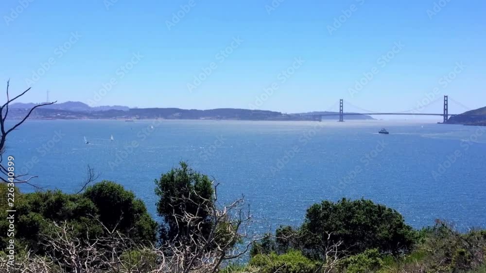 The Golden Gate Bridge from the Angel Island, San Francisco, California, USA The Golden Gate Bridge from the Angel Island, San Francisco, California, USA