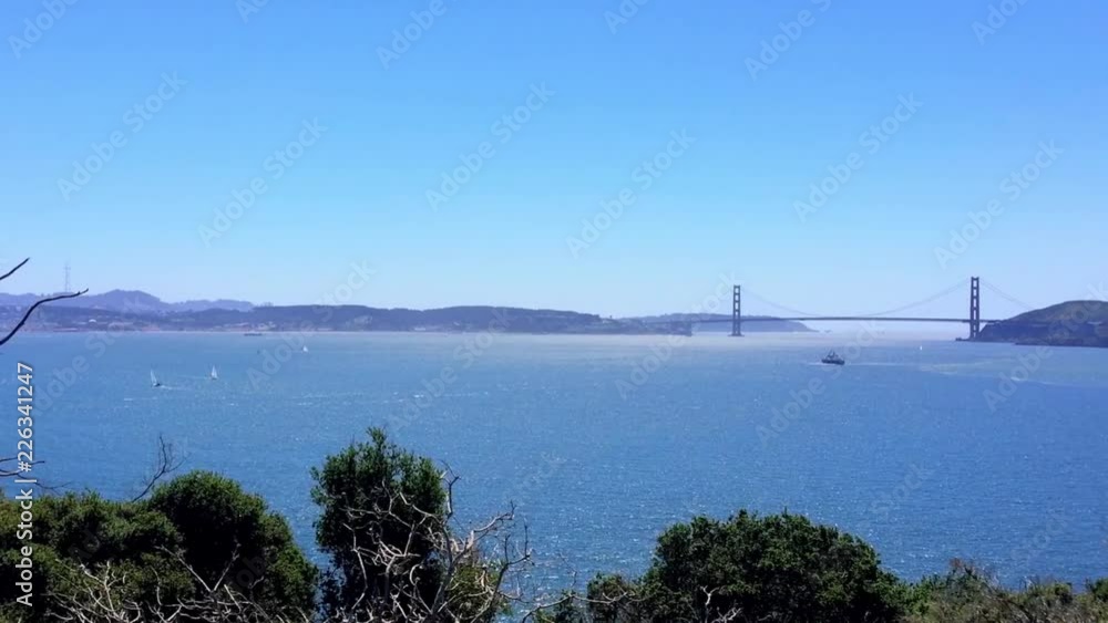 The Golden Gate Bridge from the Angel Island, San Francisco, California, USA The Golden Gate Bridge from the Angel Island, San Francisco, California, USA