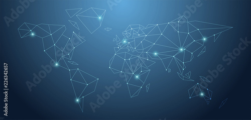 mondo, collegamenti, internet, comunicazione