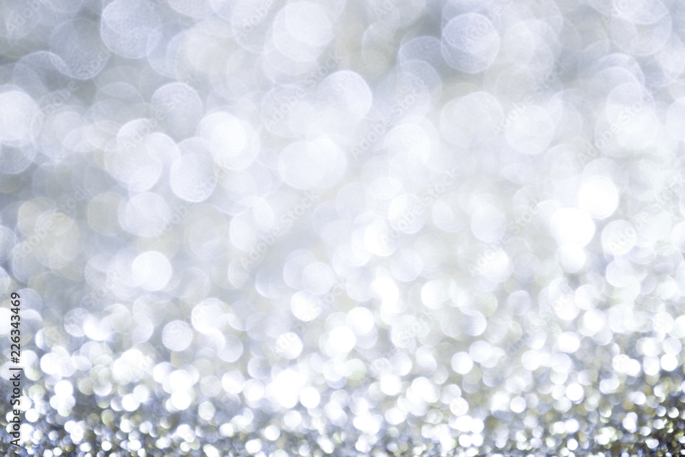 abstract background white Silver lights on christmas bokeh abstract background white Silver lights on christmas bokeh