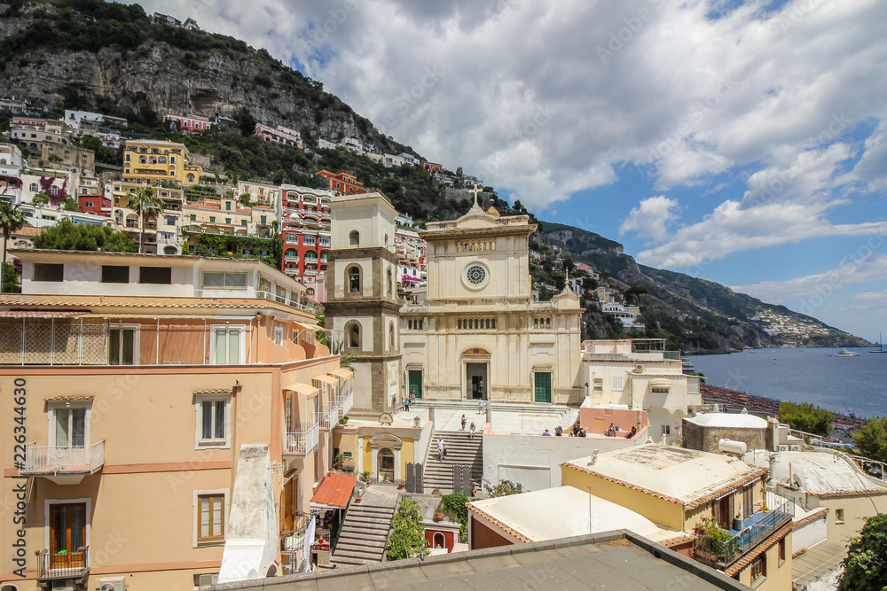 Beautiful Positano on the Amalfi coast, Italy