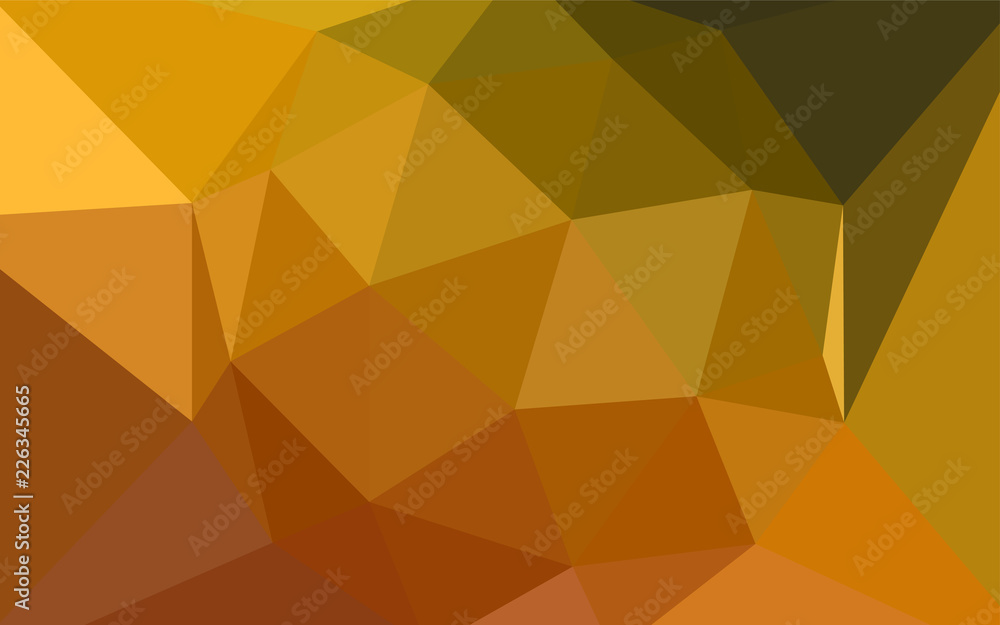 Dark Orange vector polygon abstract layout. Dark Orange vector polygon abstract layout.