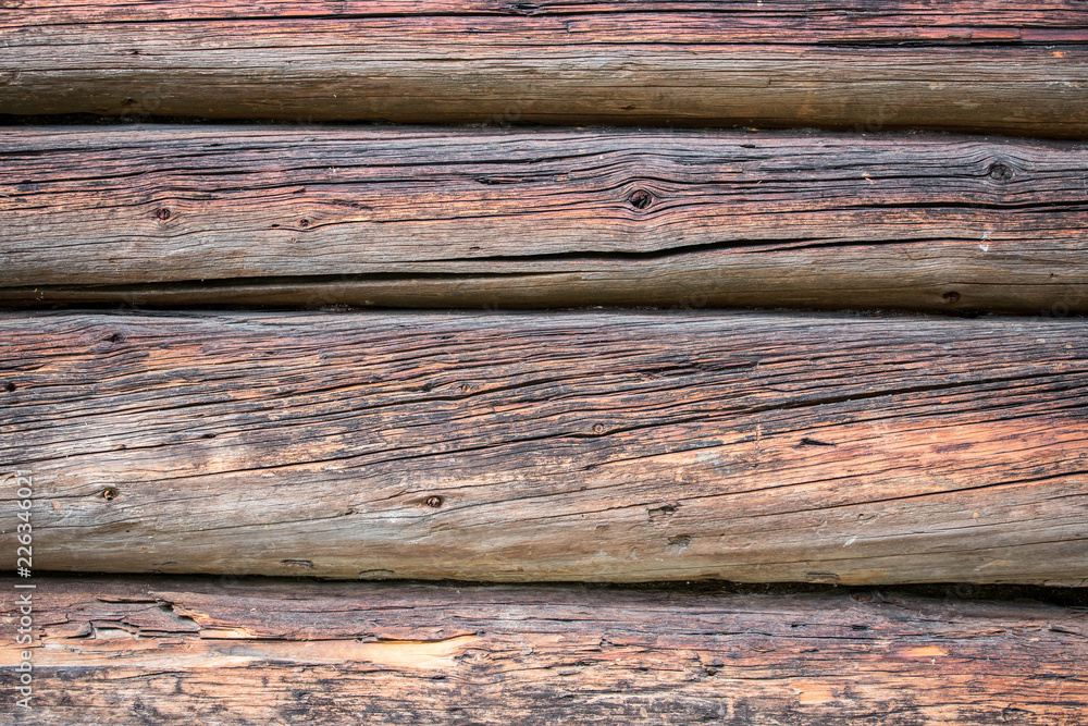 Obraz premium Holz Hintergrund rustikal, Bretterwand aus warmen Holz