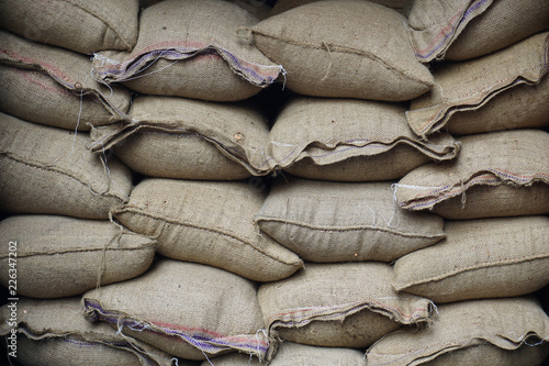 sacks in warehouse