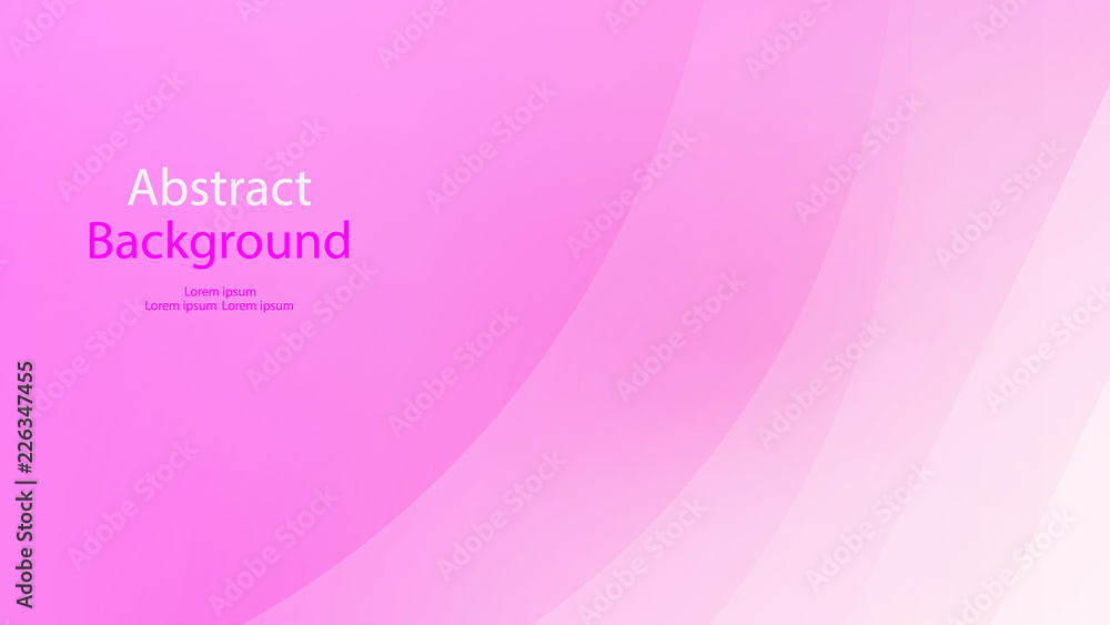 Pink color and white color background abstract art vector 
