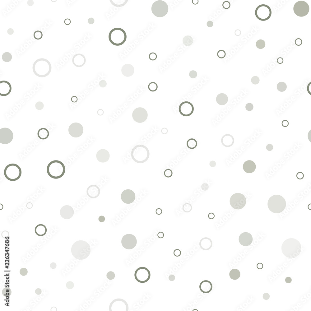 Light Gray vector seamless layout with circle shapes.