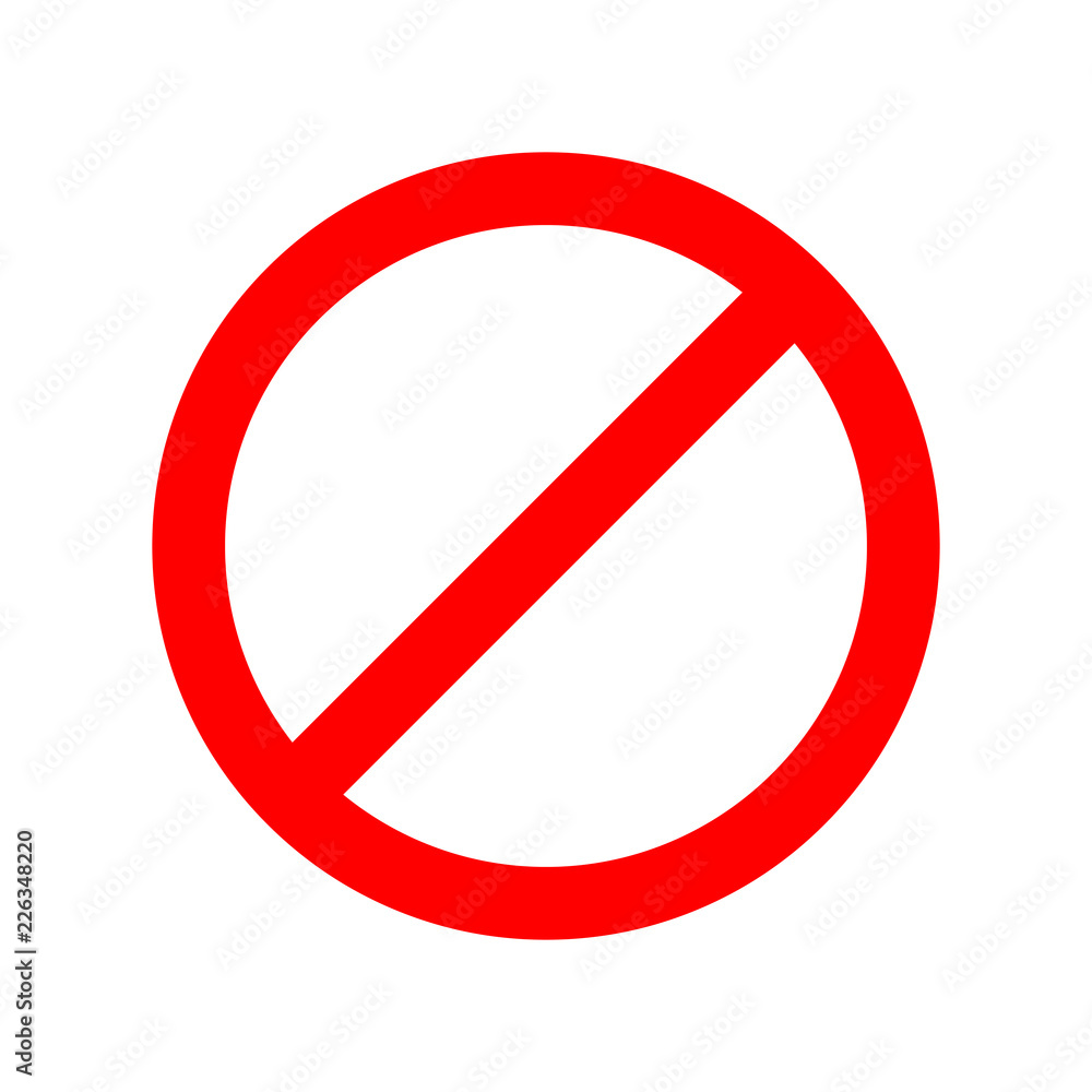 Red stop sign isolated on white background. Vector stop icon. Red stop sign isolated on white background. Vector stop icon.