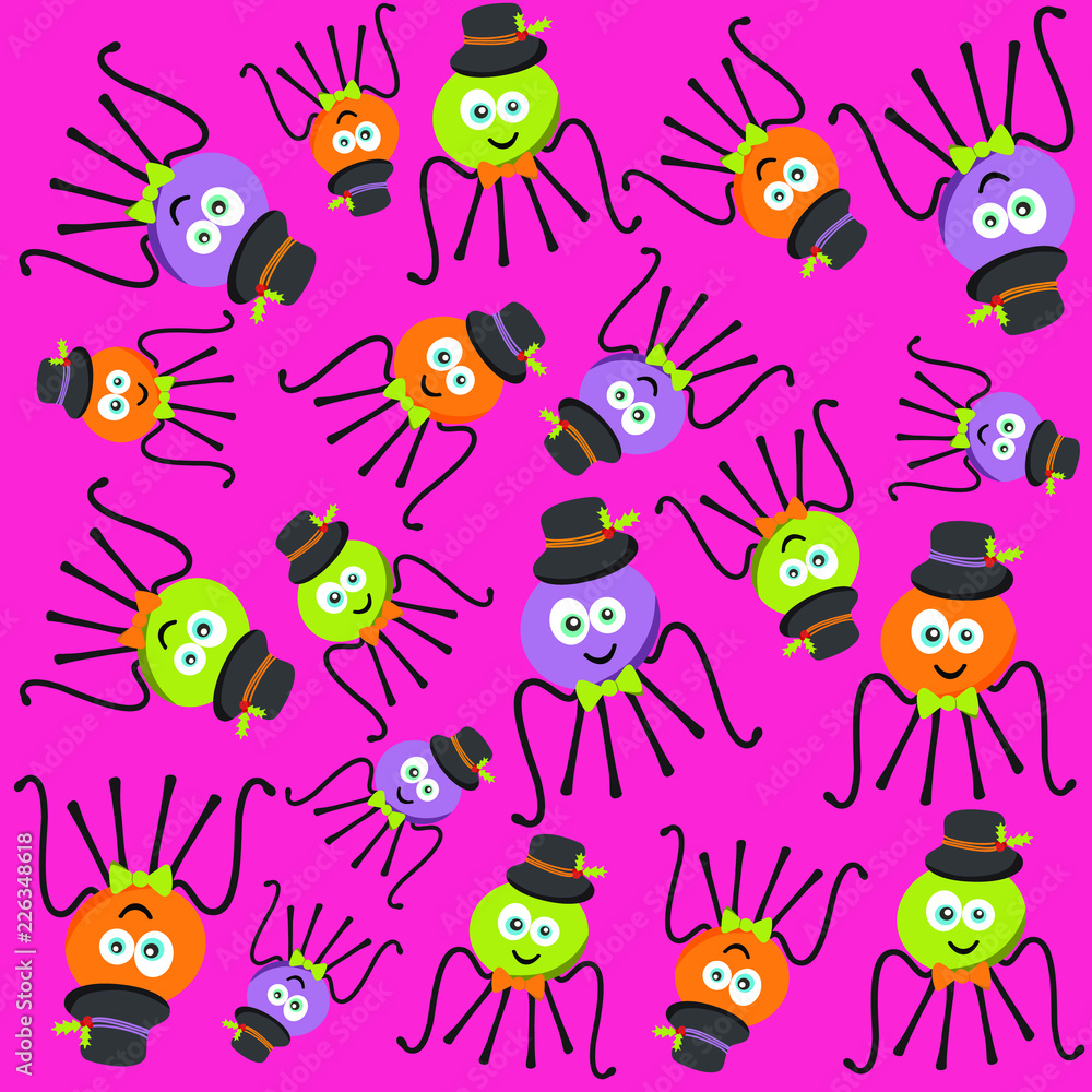 Halloween spider character vector illustration Halloween spider character vector illustration