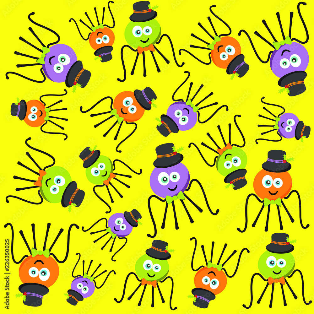 Halloween spider character vector illustration Halloween spider character vector illustration