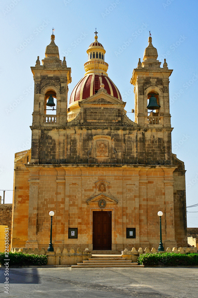 The Basilica of the National Shrine of the Blessed Virgin of Ta' Pinu  on the island of Gozo  of Malta
