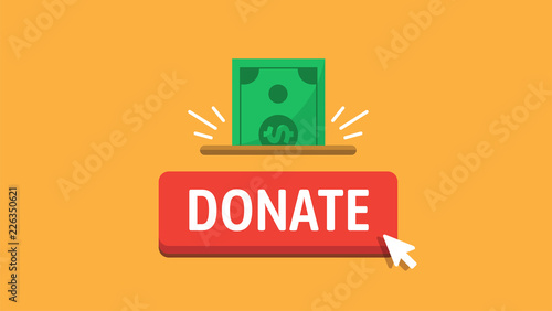 Donate button for video blog and social media