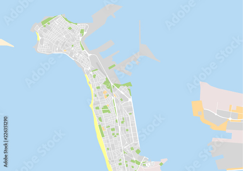Vektor Stadtplan von Cadiz