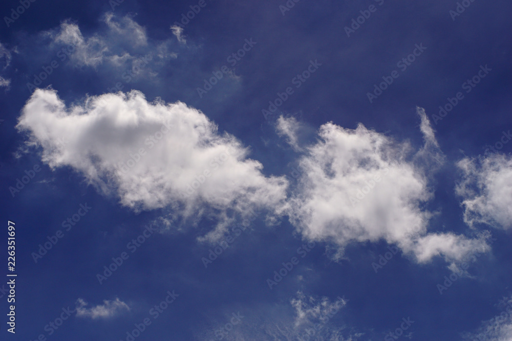 closeup cloud with blue sky
