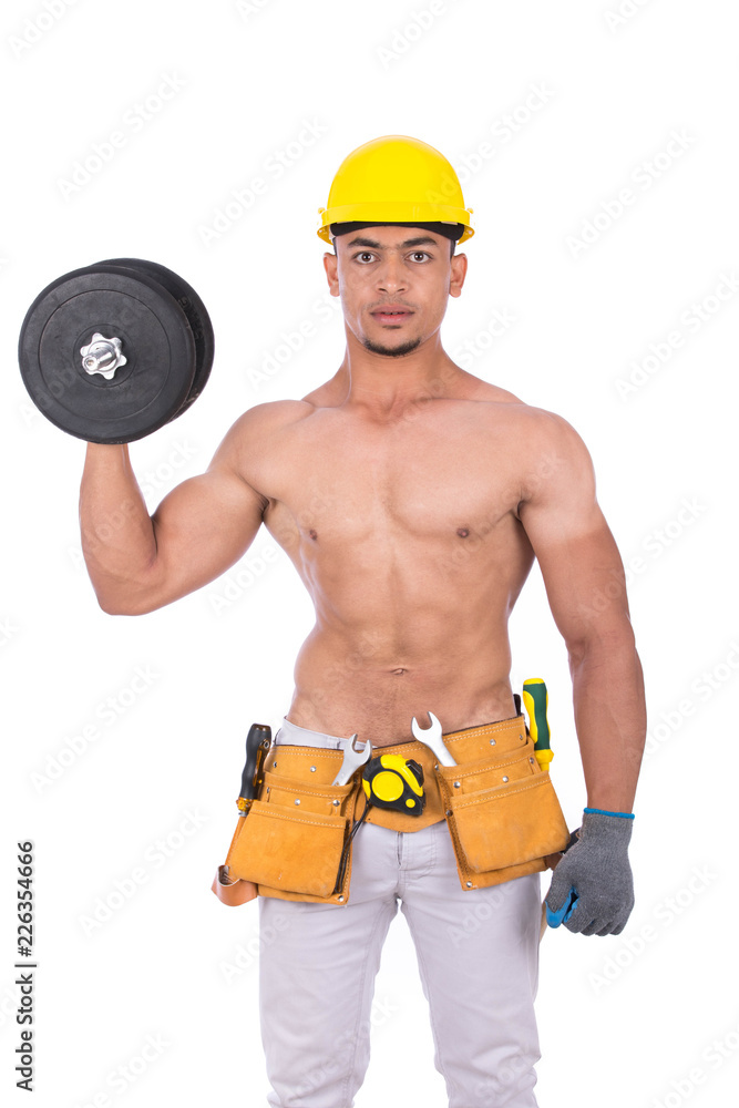 Repairman and dumbbell Repairman and dumbbell