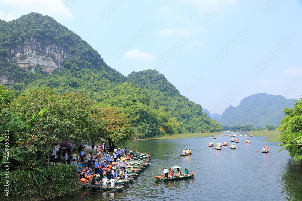Trang An in Ninh Binh,Vietnam, unesco world heritage site