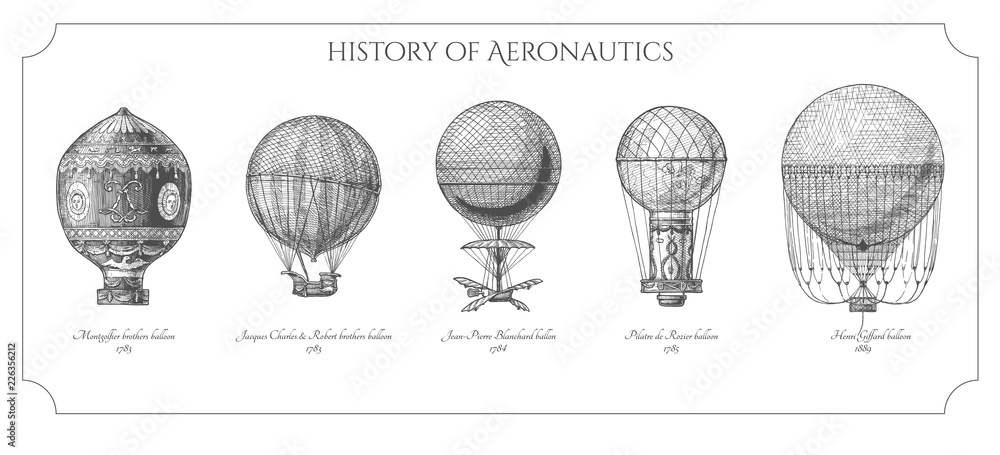 Obraz premium Historia aeronautyki