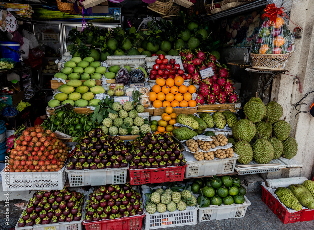 fruit vendor in Ho Chi Minh City