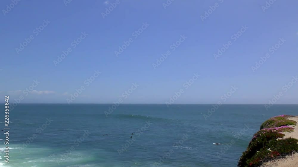 Santa Cruz, Steamer Lane West Side, California, USA. Steamer Lane is a famous surfing location in Santa Cruz, California. Santa Cruz, Steamer Lane West Side, California, USA. Steamer Lane is a famous surfing location in Santa Cruz, California.