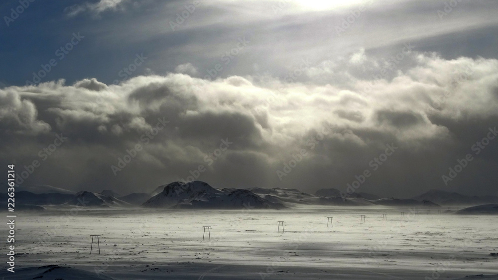 Iceland in wintertime