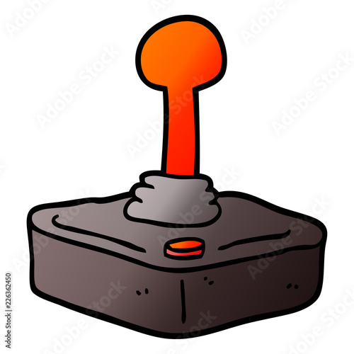 vector gradient illustration cartoon joystick