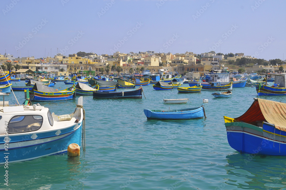 Marsaxlokk  -  a traditional fishing village in the South Eastern Region of Malta
