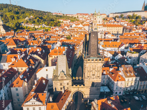 old european town on sunrise