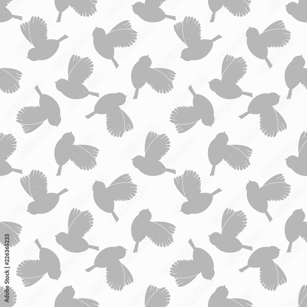 Geometric seamless pattern. Bird, sparrow Geometric seamless pattern. Bird, sparrow