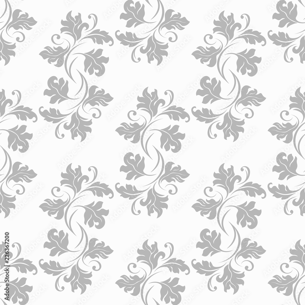 seamless abstract pattern with floral motive