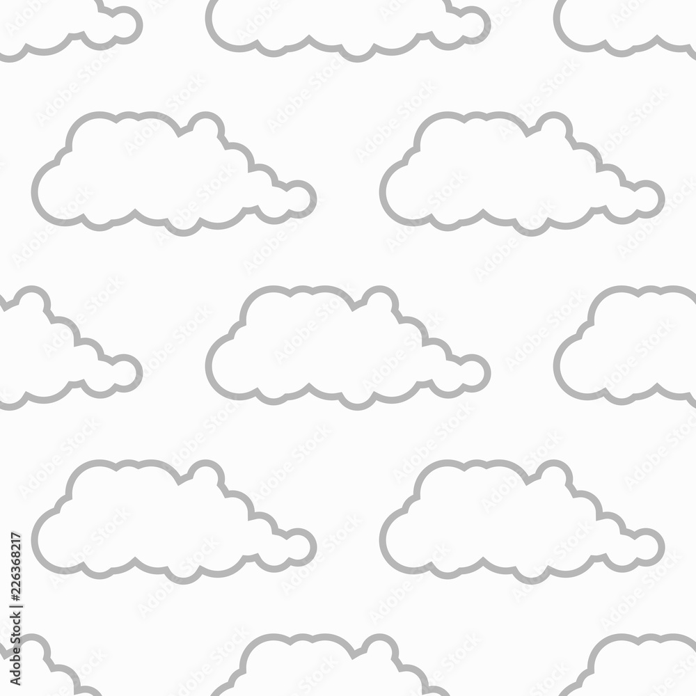 seamless abstract pattern with silhouette of cloud seamless abstract pattern with silhouette of cloud