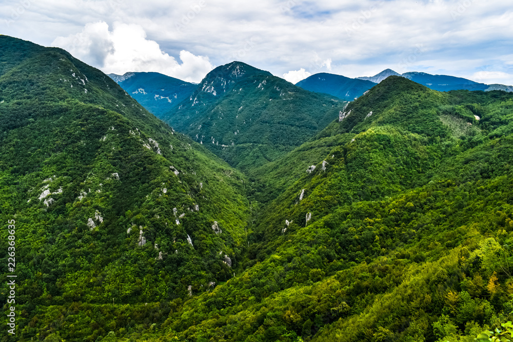 Italian Apennines mountain range landscape
