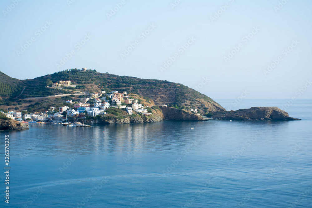 view of the village of Bali in Northern Crete