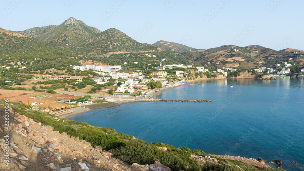view of the village of Bali in Northern Crete
